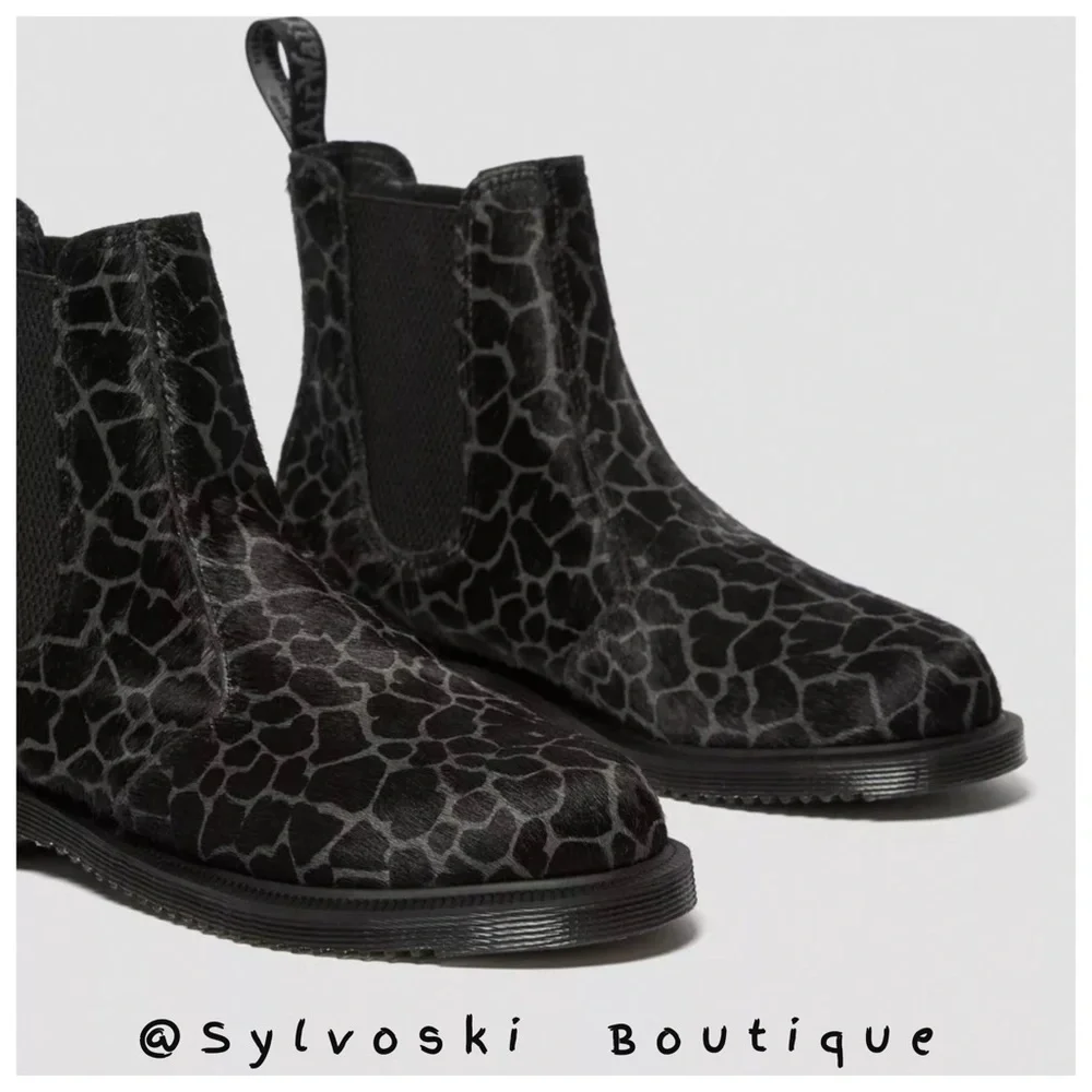 🖤 DR MARTENS FLORA WOMEN'S ANIMAL PRINT CHELSEA BOOTS NWT 🖤 - Picture 4 of 12
